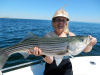 Plum Island striper caught by Sandy Maguire